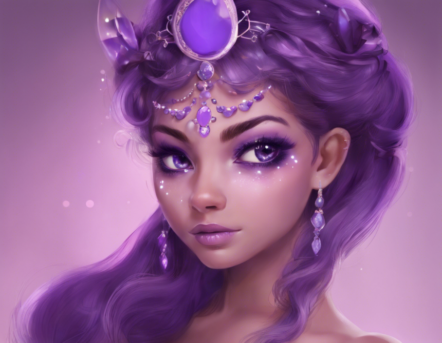 Imagining a Purple Princess: A Royal Adventure in Lavender Tones