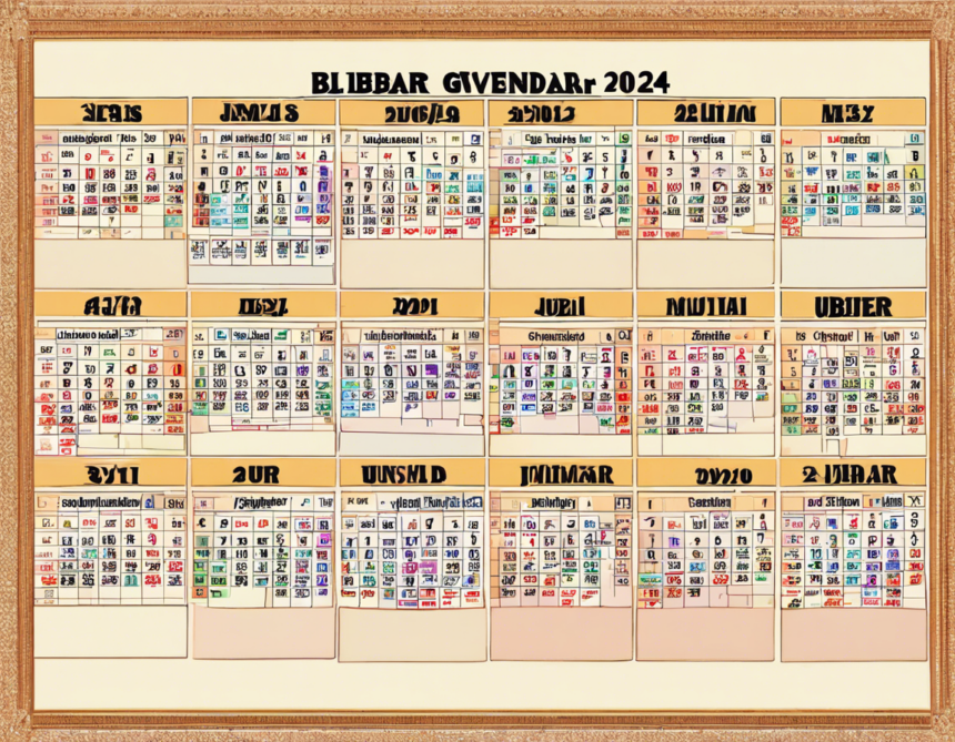 2024 Bihar Government Calendar Revealed!