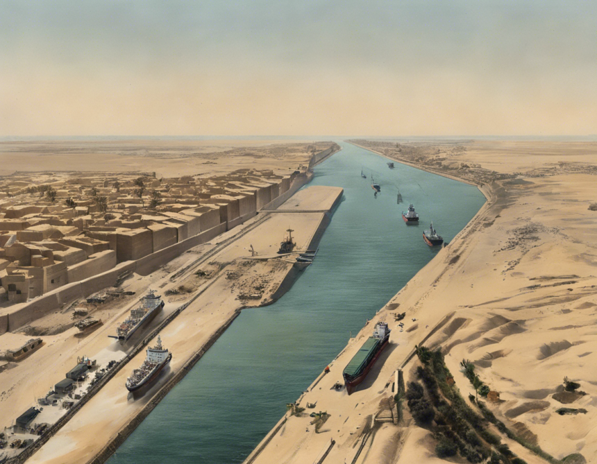 Navigating the Suez Canal: A Historical Waterway.